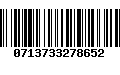 Código de Barras 0713733278652