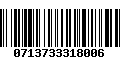 Código de Barras 0713733318006