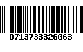 Código de Barras 0713733326063