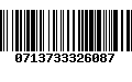 Código de Barras 0713733326087
