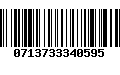 Código de Barras 0713733340595