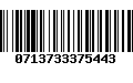 Código de Barras 0713733375443