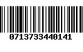 Código de Barras 0713733440141