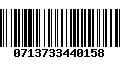 Código de Barras 0713733440158