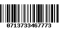 Código de Barras 0713733467773