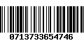 Código de Barras 0713733654746