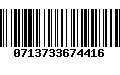 Código de Barras 0713733674416