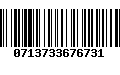 Código de Barras 0713733676731