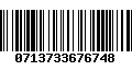 Código de Barras 0713733676748
