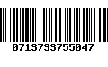 Código de Barras 0713733755047