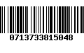 Código de Barras 0713733815048