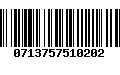 Código de Barras 0713757510202