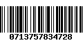 Código de Barras 0713757834728