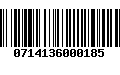 Código de Barras 0714136000185