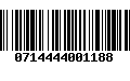 Código de Barras 0714444001188