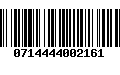 Código de Barras 0714444002161