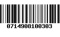 Código de Barras 0714908100303