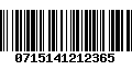 Código de Barras 0715141212365