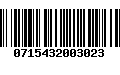 Código de Barras 0715432003023