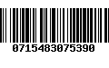 Código de Barras 0715483075390