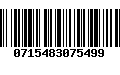 Código de Barras 0715483075499