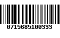 Código de Barras 0715685100333
