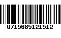 Código de Barras 0715685121512