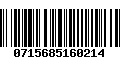 Código de Barras 0715685160214
