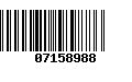 Código de Barras 07158988