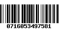 Código de Barras 0716053497581