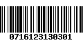 Código de Barras 0716123130301