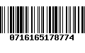 Código de Barras 0716165178774