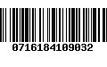 Código de Barras 0716184109032