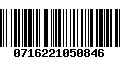 Código de Barras 0716221050846