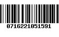 Código de Barras 0716221051591