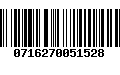 Código de Barras 0716270051528