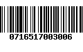 Código de Barras 0716517003006