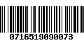 Código de Barras 0716519090073