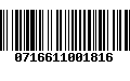 Código de Barras 0716611001816