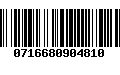 Código de Barras 0716680904810