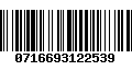 Código de Barras 0716693122539