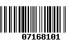 Código de Barras 07168101