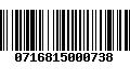 Código de Barras 0716815000738