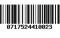 Código de Barras 0717524410023
