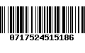 Código de Barras 0717524515186