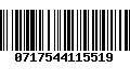 Código de Barras 0717544115519