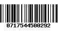 Código de Barras 0717544500292