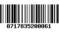 Código de Barras 0717835200061