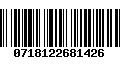 Código de Barras 0718122681426