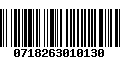 Código de Barras 0718263010130